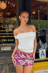 Glorya Flower Sequin Mini Skort