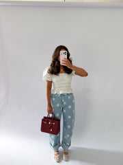 Denim Dots Cuff Jeans PRE ORDER June