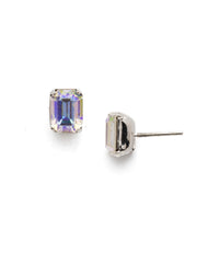 Mini Emerald Cut Stud Earrings - EBY42RHCAB