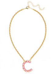 C Initial Rope Pendant Necklace - NFK22BGETP