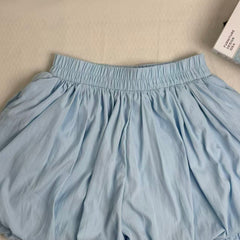 Blue A-Line Puffy Tulip Skort
