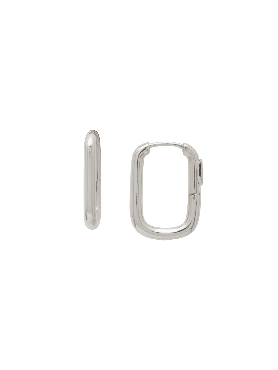 Rectangle Hoop Earrings - 4EFY1PDMTL