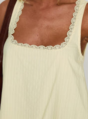 Alanah Mini Dress Lemon