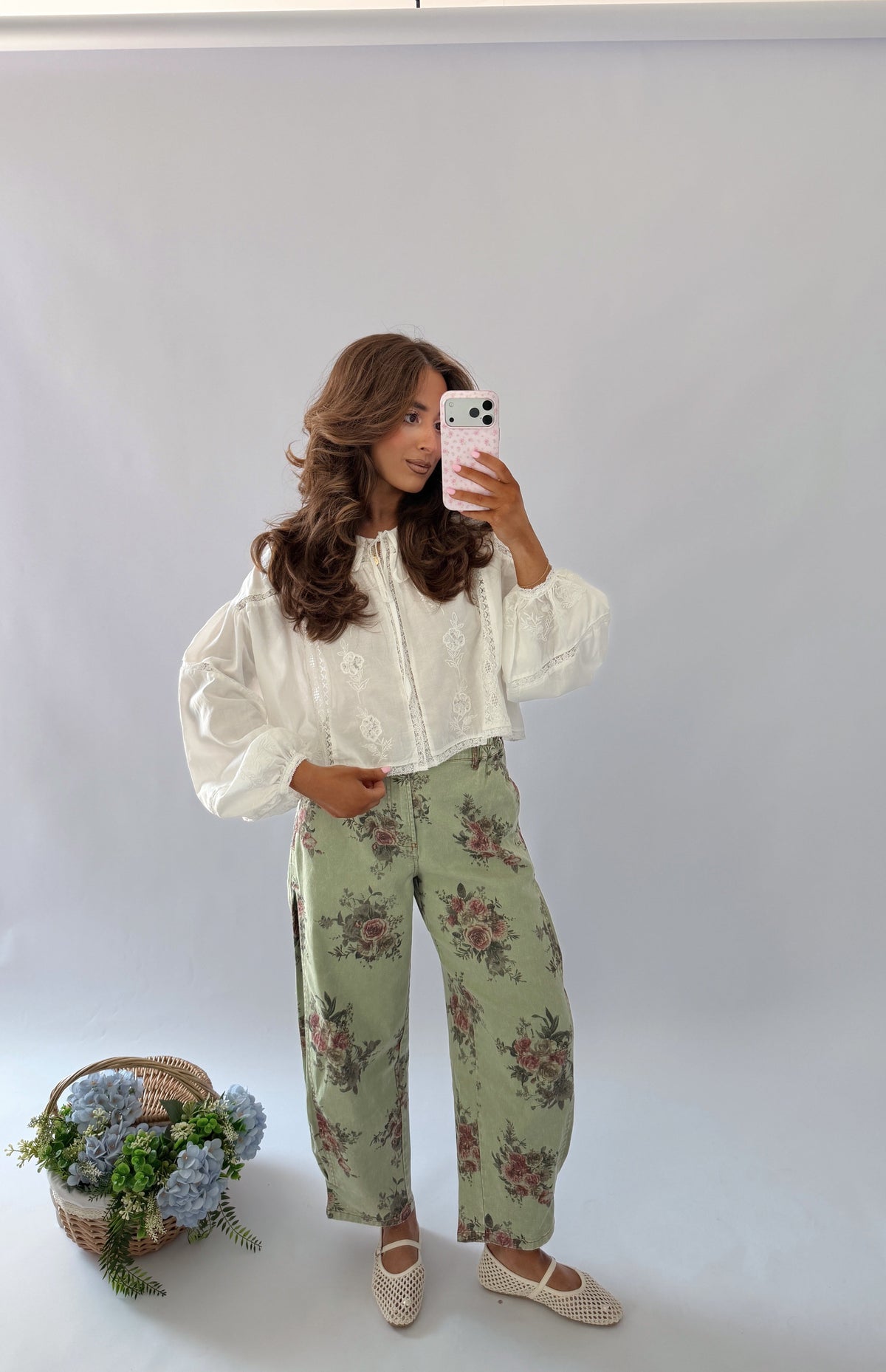 Pistachio Rose Vintage Jeans RESTOCK