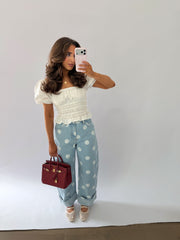 Denim Dots Cuff Jeans PRE ORDER June