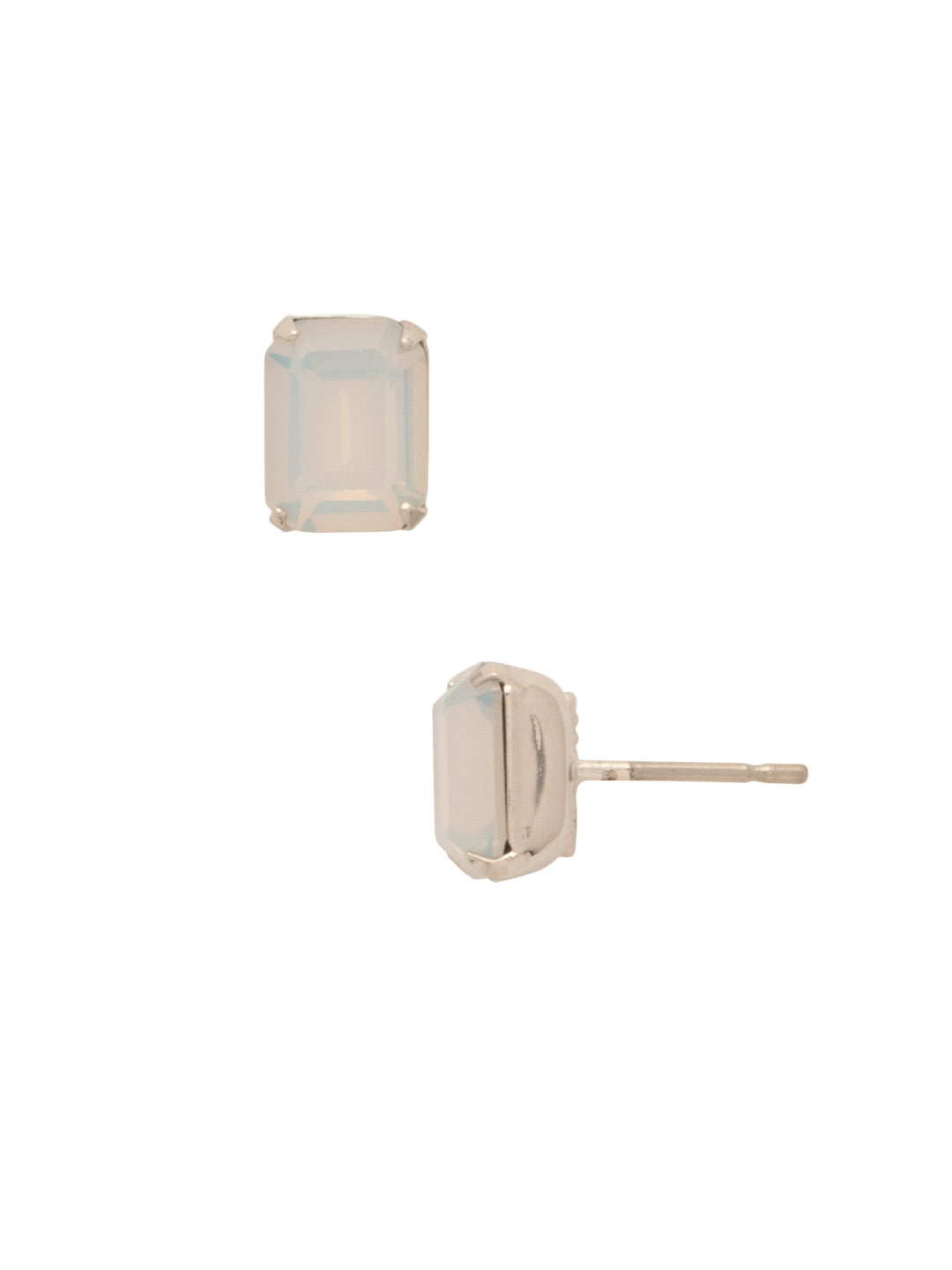 Mini Emerald Cut Stud Earrings - EBY42RHWO