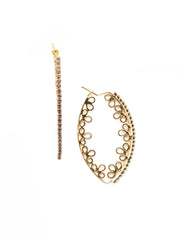 Gardenia Hoop Earrings - EES131BGSPR