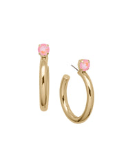 Keeley Studded Hoop Earrings - EFP26BGLRD