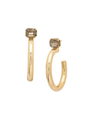 Keeley Emerald Cut Hoop Earrings - EFU6BGBD