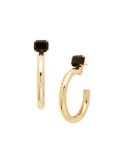 Keeley Emerald Cut Hoop Earrings - EFU6BGJET