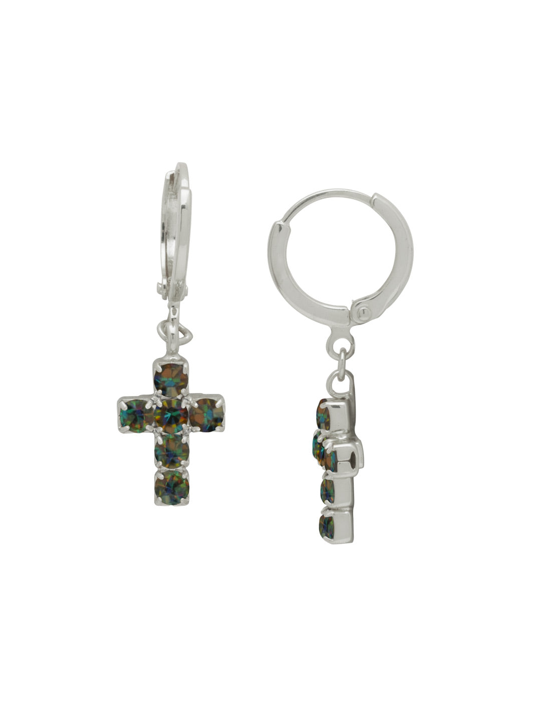Carly Cross Huggie Hoop Earrings - EGE8PDVO