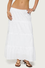 Petite Charlotte Tiered Maxi Skirt