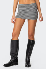 Leana Striped Mini Skirt