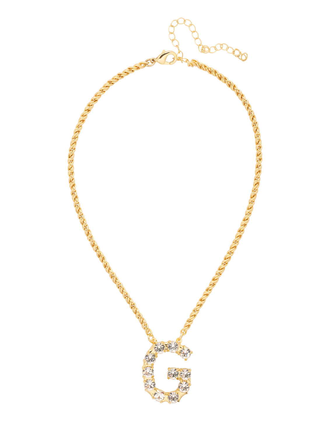 G Initial Rope Pendant Necklace - NFK26BGCRY