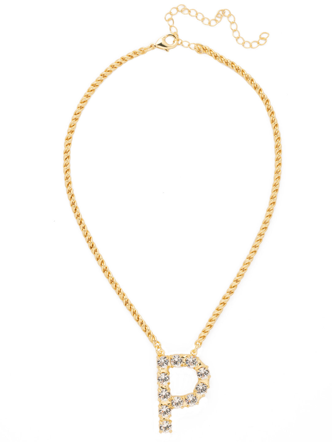 P Initial Rope Pendant Necklace - NFK35BGCRY
