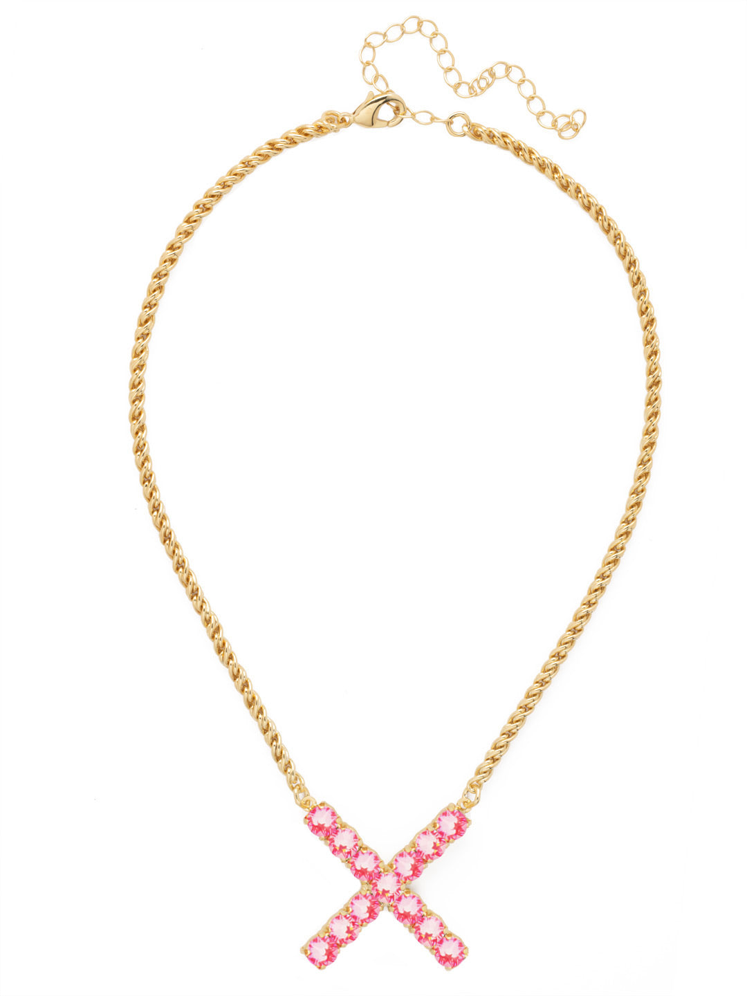 X Initial Rope Pendant Necklace - NFK43BGETP
