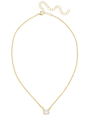 Octavia Single Crystal Pendant Necklace - NFM30BGCRY