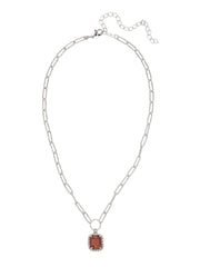 Octavia Scalloped Pendant Necklace - NGA1PDBUR
