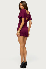 Yafah Flutter Mini Dress
